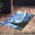 thumbnail image 5 of Gift For Him Rug, The Starry Night Rugs, Bath Rug, Famous Rug, Home Decor Rug, Area Rug, Famous Rug Kitchen Rugs, Entry Rug, Living Room Rug, 2'x3' - 60x90 cm, 5 of 8
