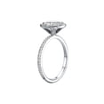 thumbnail image 3 of 5.50MM D-F VS Moissanite Engagement Ring With Diamonds (0.91 ct Moissanite Weight, 1.5 ctw dew) Princess Shape 14K Gold, 3 of 3