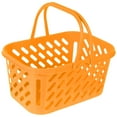 thumbnail image 1 of Plastic Shopping Basket Supermarket Storage Basket Double Handles Basket, 1 of 9
