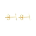 thumbnail image 3 of Karat Rush 14KT Yellow Gold High Polished Block Initial Studs "P" with Post-with-Friction-Back. Adult Unisex. No stones, 3 of 4