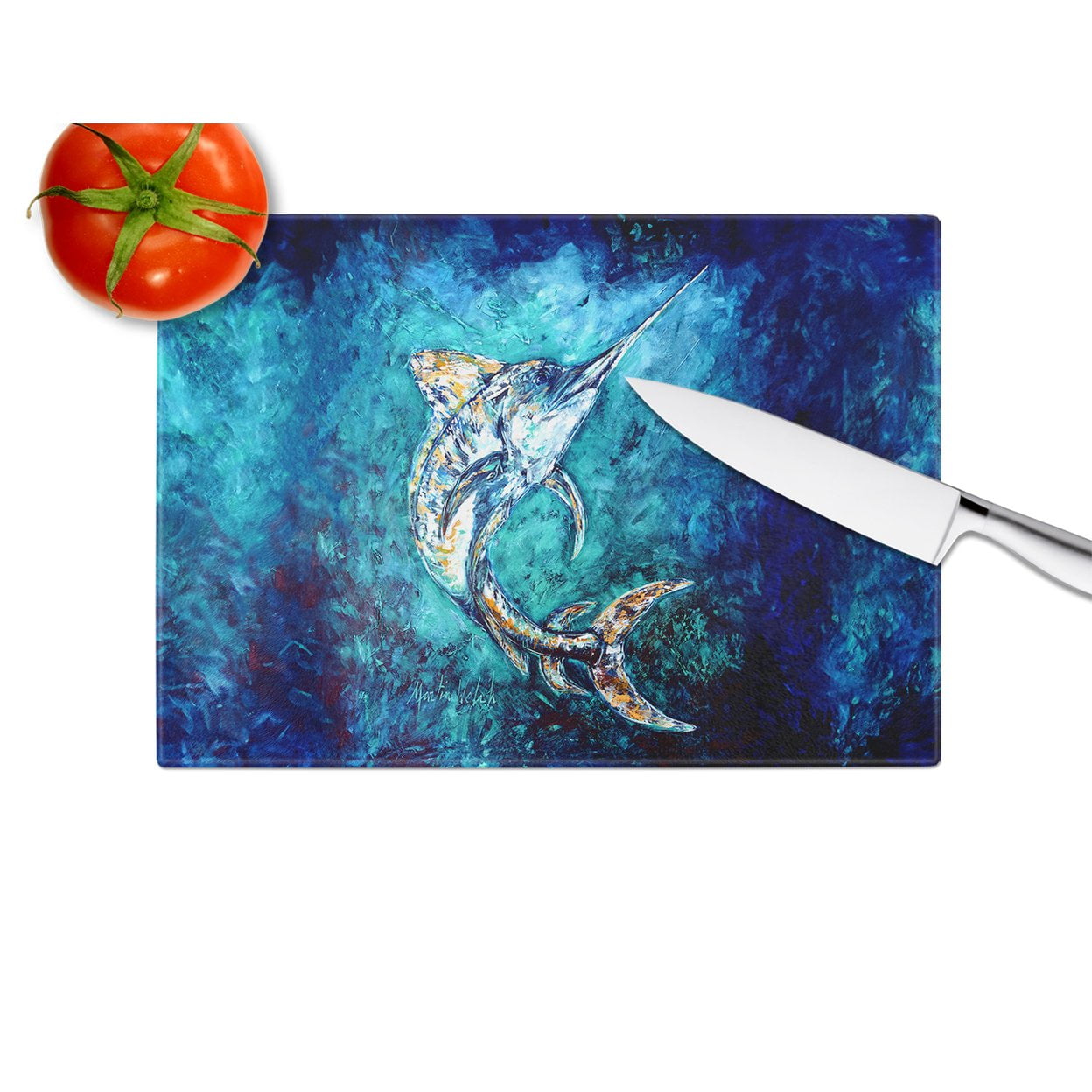 Marlin Glass Cutting Board 12 in x 15 in