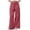 Red, variant on ZHUGeLI Women Drawstring Striped Pants Loose Wide Leg Trousers Casual Low Waist Pants Comfy Lounge Pants with Pockets