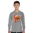 thumbnail image 2 of Awkward Styles Halloween Youth Sweatshirt Pumpkin Dinosaur Crewneck Tee for Kids, 2 of 5