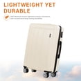 thumbnail image 3 of Tripcomp 6 Piece Hardside Spinner Luggage Set, 16/20/24/28 Inch Carry On & Checked Suitcase with TSA Lock, Lightweight Travel Luggage Combo with Backpack & Storage Bag,White, 3 of 13