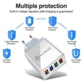 thumbnail image 3 of EU/US Plug 4 Ports Quick Charging 3.0 USB Charger Mobile Phone Adapter Fast Charger, 3 of 5