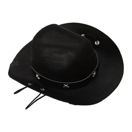 Pet HatS Western Cowboy Hat for - Birthday Party Sunshade Sunscreen Pet Hat with Protective Design and Lightweight Comfort 15 cm Black