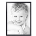 thumbnail image 2 of ArtToFrames 17" x 23" Contemporary Black Picture Frame, 17x23 inch Black Wood Poster Frame (WOM-4730),  Pack, 2 of 7