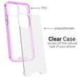 thumbnail image 3 of CoverON Apple iPhone 12 Mini Case (5.4"), Clear Slim fit Lightweight Hard Cover TPU, Purple Bumper, 3 of 8