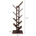 thumbnail image 3 of Librero de Madera Moderno 8 niveles acabado en Nogal y Parota, 3 of 4