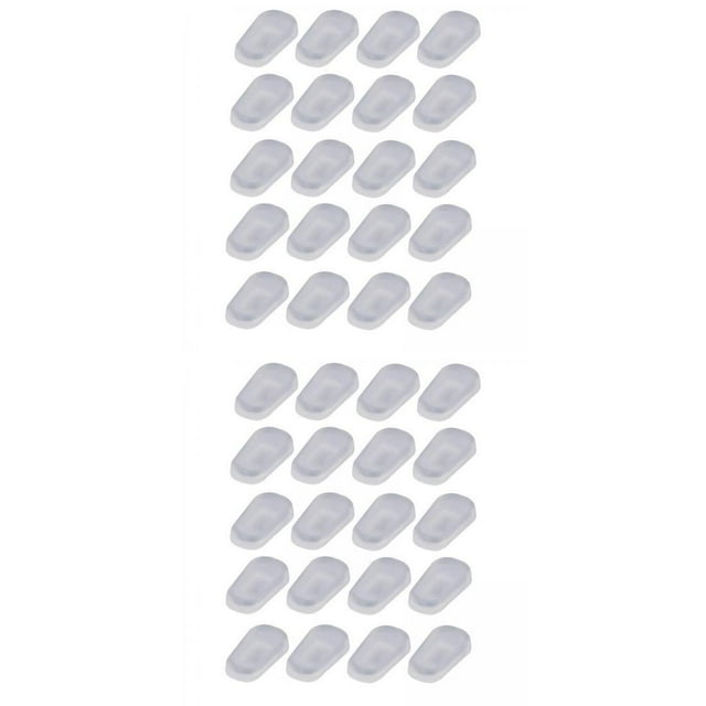 10 Pares de Anteojos de Silicona Suave, Almohadillas para La , Almohadillas para La , Reemplazo L+10 Pares de Anteojos de Silicona Suave Gaf shamjiam Almohadillas nasales para anteojos