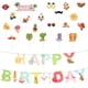 thumbnail image 4 of GOOHOCHY 1 set Hawaiian Feliz cumpleaños Banner de feliz cumpleaños Topper para fiesta en la playa, 4 of 8