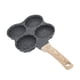 thumbnail image 3 of Sartén de aluminio para 4 tazas, sartén antiadherente para huevos, sartén para panqueques, mango de madera fácil de limpiar para estufa de gas, utensilios de cocina de inducción, versión sonriente, 3 of 10