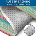 thumbnail image 4 of Pink Geometric Stripe Pattern Bathroom Rugs Sets 3 Piece,Toilet Cover Set,Absorbent Non Slip Bathroom Mats Sets with U-Shaped Contour Rug Toilet Rug Set, 4 of 5