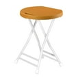 thumbnail image 1 of Folding Stool High Stool Camp Stool Furniture Round Stool Camping Chair Foldable orange, 1 of 9