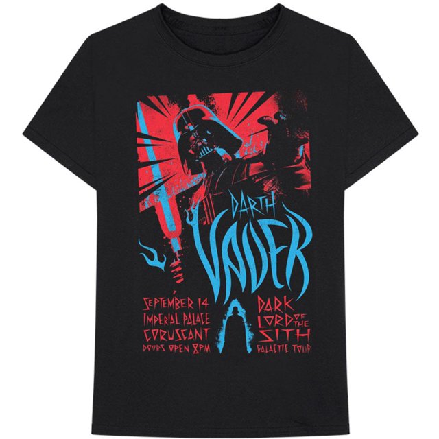 Star Wars - Camiseta Rock One de Darth Vader de Algodón para Adultos Unisex (Negro)