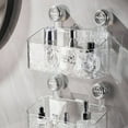 thumbnail image 2 of Estante organizador adhesivo para baño con ventosas, caja para productos de higiene femenina, para guardar compresas y tampones, de plástico opaco, para encimera de baño., 2 of 6