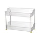 thumbnail image 1 of Injueey Gabinete resistente para baño, Pedestal de almacenamiento, estante transparente, adiós, desordenado, con solución funcional Almacenamiento y organización del hogar color transparente 2, 1 of 6