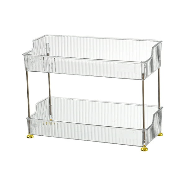 Injueey Gabinete resistente para baño, Pedestal de almacenamiento, estante transparente, adiós, desordenado, con solución funcional Almacenamiento y organización del hogar color transparente 2