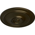 thumbnail image 3 of 40 1/4"OD x 3 1/8"P Small Classic Ceiling Medallion (Fits Canopies up to 10"), Hand-Painted Green Gold, 3 of 6