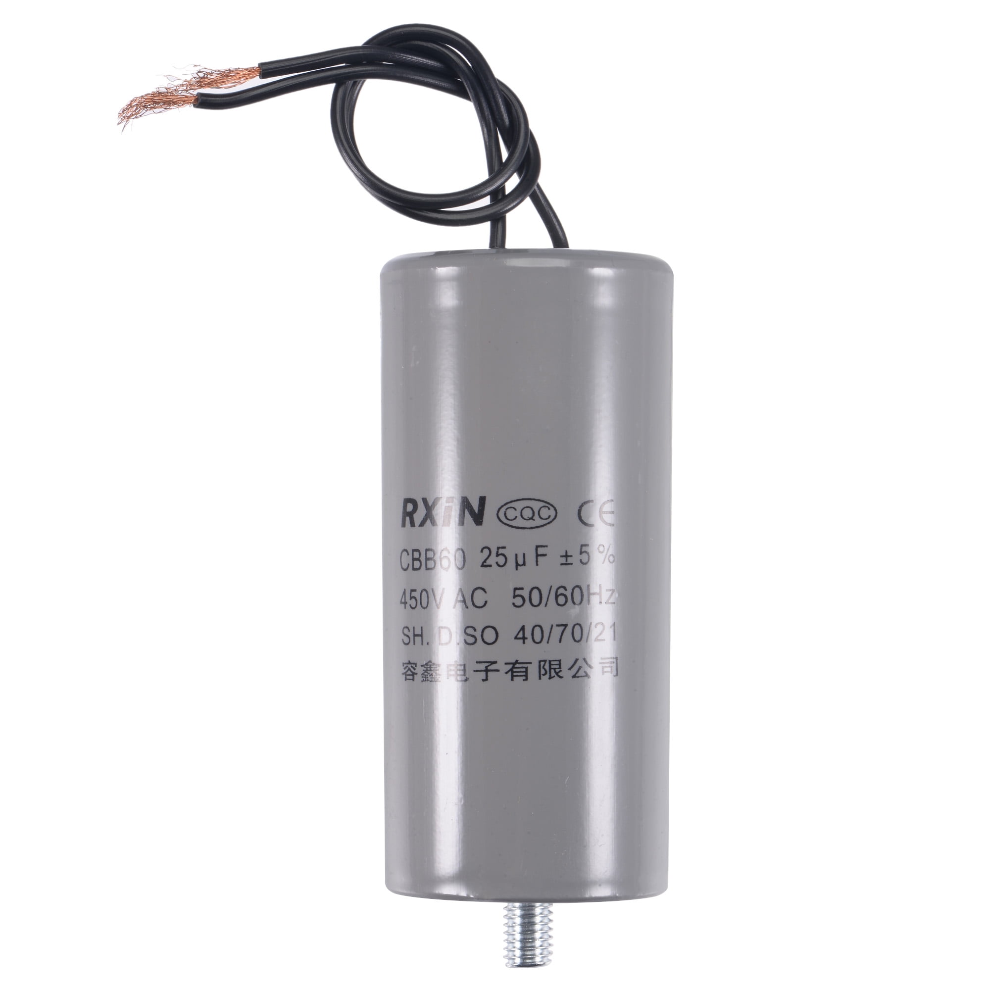sourcing map CBB60 Marche Condensateur 50uF 450V AC 2 Fils 50/60Hz sourcing map CBB60 Marche Condensateur 50uF 450V AC 2 Fils 50/60Hz
