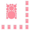 thumbnail image 1 of Bearachild 1 Juego de calcomanías de pared, decoración de escena colorida, adornos de fondo DIY simples, póster interior, pegatinas de puntos para Rosa claro 210*297mm 10piezas Bearachild CBP380113, 1 of 4