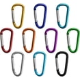 thumbnail image 2 of Material Mosquetón en varios diseños y colores - 10 piezas - Clips de mosquetón para exterior, camping, 2 of 5