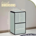 thumbnail image 2 of ZYPPP Dothan Wood 2-Cubed Closed Bookcase - Storage Shelf Organizer Bookshelf (Sage Green), 2 of 8