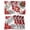 Red, variant on Red Leaves Placemats Set of 4 Willow Leaf Abstract Plants Rustic Branch Place Mats Indoor Wipeable Table Mats Washable Cloth Dining Table Placemats for Kitchen Holiday Party Home Decor 13x19 Inch