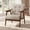 Beige, variant on VASAGLE Accent Chair, PU Leather Armchair, Button Tufted Living Room Chair, Thick Cushion, Mid Century Modern Lounge Seating, Black