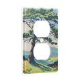 thumbnail image 2 of Yayeee Duplex Wall Plate 1-Gang 4.5"x2.7" Home Receptacle Light Switch Decorative Outlet Cover, Mounatin at Dawn, 2 of 7