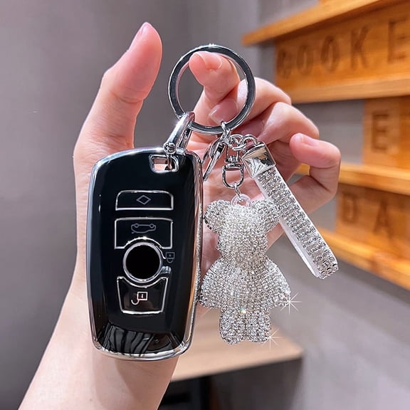 New TPU Car Key Case Cover Shell Fob For BMW X1 X3 X5 X6 F10 F11 F15 F20 F30 F31 f34 F07 F48 F01 1 3 5 7 Series M3 M4 Keychain