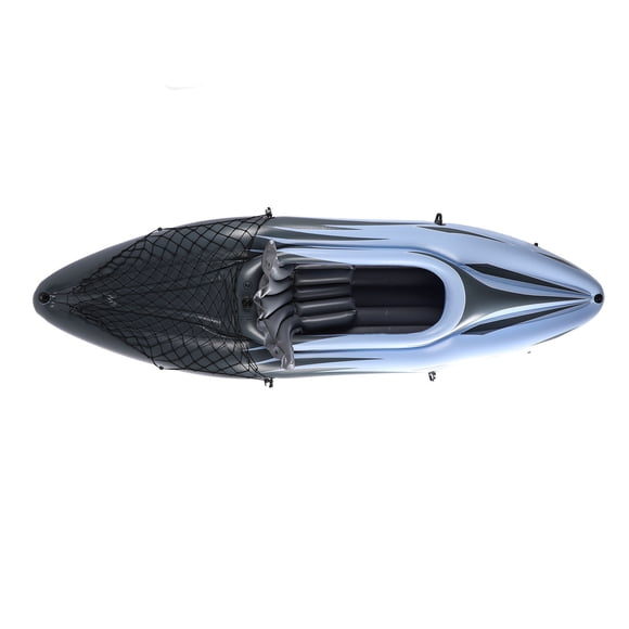 Inflatable Kayak, Thickened PVC 1 Person Inflatable Kayak UV Proof Portable Blow Up Kayak, Waterproof Foldable Inflatable Kayak Set with Hand Pump Paddle Storage Bag for Fishing