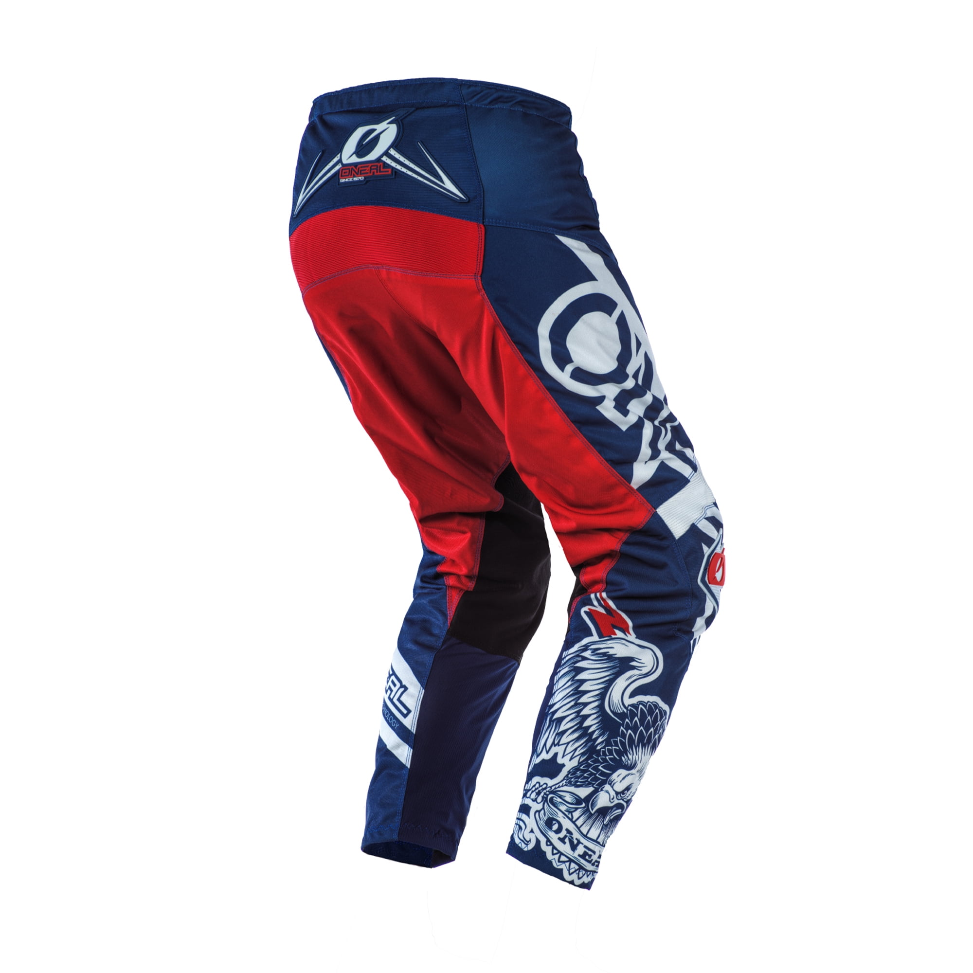 red white and blue dirt bike gear