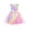 Rainbow Star, variant on Arshiner Girls Toddler Dress Summer Ruffle Sleeve Mesh A Line Formal Party Tulle Dresses with Pockets