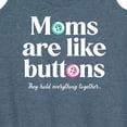 thumbnail image 3 of Instant Message - Mom's are Like Buttons - Women's Racerback Tank Top, 3 of 6