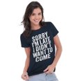 thumbnail image 4 of I Didn't Want to Come Introvert Funny Womens Fitted Plus Size Graphic Tee Brisco Brands 2X, 4 of 5