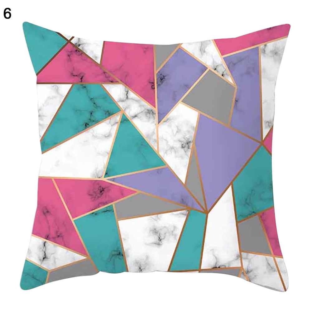 Details about   Geometric Cushion Covers Sofa Waist Pillow Case Throw Home Bed Car Bench Decor 
