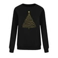 thumbnail image 4 of Maplenight Women's Christmas Sweatshirt Xmas Graphic Printed Crew Neck Pullover Sweatshirts Holiday Vacation Long Sleeve Shirts, 4 of 5