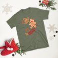 thumbnail image 2 of Funny Gingerbread Christmas Shirt | Unisex Holiday Graphic Tee | Gifts & Stocking Stuffers (Military Green, S), 2 of 4