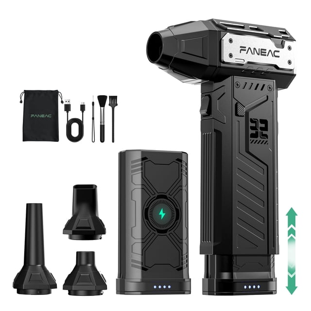 Soplador de aire eléctrico FANEAC X305 150000 RPM, inalámbrico de 3 velocidades