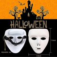thumbnail image 3 of Halloween Mask. Full Face Mask. Anonymous Mask. Street Dance. Ghosts for adults, 3 of 5