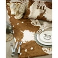 thumbnail image 5 of Faux Fur Runner With Cow Hide Design, 5 of 5