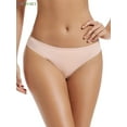 thumbnail image 4 of BadPiggies Women's Seamless Thong Panties Breathable No Show Underwear Invisible Hipster Thongs 4 Pack S-XL, 4 of 4