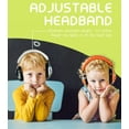 thumbnail image 3 of PROHEAR 032 2 Pack Kids Ear Protection, NRR 25dB Childrens Earmuffs, Adjustable Headband Safety Ear Muffs for Sports Events, Concerts, Airports - Orange & White, 3 of 8