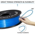 thumbnail image 2 of Geeetech PLA 3D Printer Filament 1.75mm Blue, Dimensional Accuracy +/-0.03mm, 1kg (2.2lbs) , 1080 Feet （330m）per Roll, Vacuum Packaging, Toughness Enhanced, Fit for Most 3D FDM Printer, 2 of 6