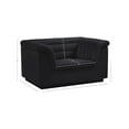 thumbnail image 3 of Meridian Furniture Cascade Black Velvet Fabric Chair, 3 of 18