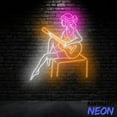 thumbnail image 3 of Handmadetneonsign Girl Playing Guitar Neon Sign, Guitar Music Led Light, Musical Wall Art Decor 94302, 3 of 5