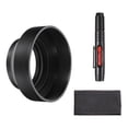 thumbnail image 1 of Uxcell 72mm Rubber Camera Lens Hood Sun Shade/Shield with Cleaning Cloth & Pen, 1 of 7