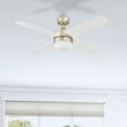 thumbnail image 2 of Prominence Home Atlas 44" Champagne Ceiling Fan with Light, Remote Control, 4 Blades & Reverse Airflow, 2 of 14