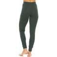thumbnail image 2 of Merino Wool Women's Midweight Base Layer Bottoms - Thermal Underwear - No Itch Renewable Fabric - Forest Green - X-Small, 2 of 3